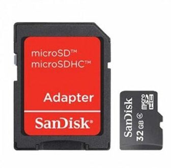 MicroSDHC 32GB Class 4 Geheugenkaart + SD-adapter
