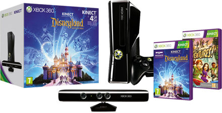 Microsoft Kinect Disneyland Pack, Xbox 360 4GB Spelcomputer + Kinect sensor + Kinect Disneyland + Kinect Adventures