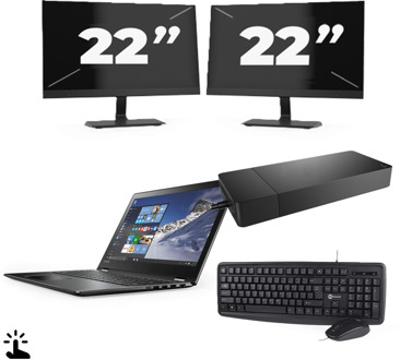 Microsoft Surface Laptop 4 - Intel Core i7-11e Generatie - 15 inch - Touch - 8GB RAM - 256GB SSD - Windows 11 Home + 2x 22 inch Monitor