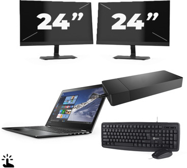 Microsoft Surface Laptop 4 - Intel Core i7-11e Generatie - 15 inch - Touch - 8GB RAM - 256GB SSD - Windows 11 Home + 2x 24 inch Monitor - small