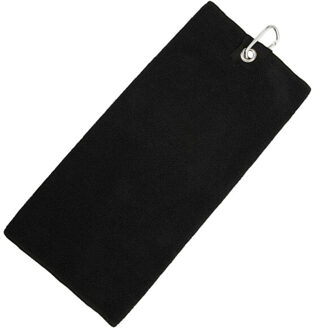 Microvezel golfhanddoek Zwart - One size