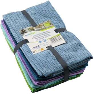 Microvezeldoek 38x48cm 7st grijs