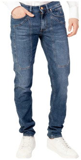 Mid Blue Slim Fit Denim Jeans Jeckerson , Blue , Heren - W38,W40,W31,W32,W42,W29,W30,W36,W34,W33
