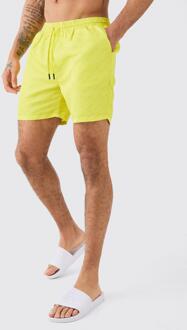 Mid Length Limited Edition Swim Short, Neon-Yellow