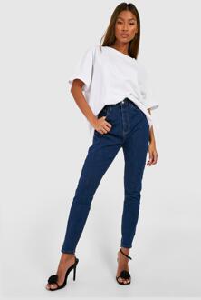 Mid Rise Booty Shaping Skinny Jeans, Indigo - 34