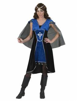 Middeleeuwe Ridder kostuum Dames Tamara Blauw