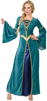 Middeleeuwse Jurk Dames Margaret Multikleur - Print