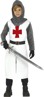 Middeleeuwse ridder tempeliers kostuum - voor kinderen - 4-delig - Carnaval
