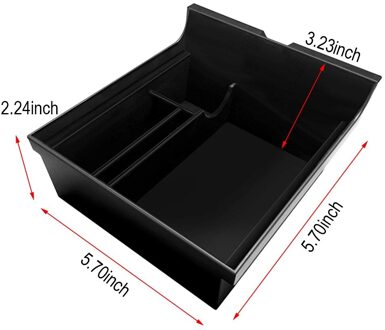 Middenconsole Organizer Tray Vervanging Auto Centrale Controle Armsteun Massaal Abs Opbergdoos Voor Tesla Model 3