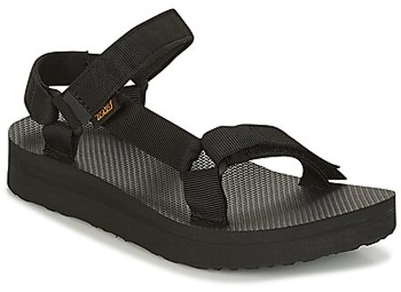 Midform Dames Wandelsandalen - Zwart - Maat 37