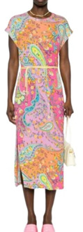 Midi Dresses Twinset , Multicolor , Dames - S