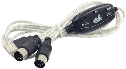 Midi Interface Naar Usb Kabel Converter Connector Pc Naar Synthesizer Keyboard Instrument Kabel Adapter Voor Thuis Muziek Studio