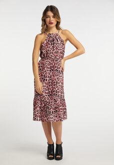 midi-jurk Dames Rode Leeuw Dieren