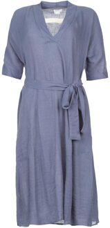 Midi-jurk met bijpassende ceintuur Aileen  blauw - XS,L,XL,