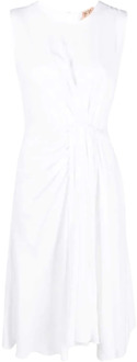 Midi -jurk N21 , White , Dames - M