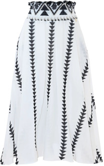 Midi Skirts Kocca , White , Dames - 2Xl,Xl,L,M,S,Xs