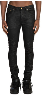 Midnight Coated Skinny Jeans Purple Brand , Black , Unisex - W34,W36,W30