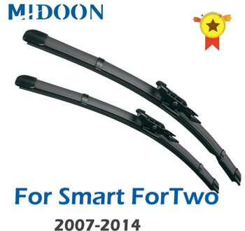 Midoon Ruitenwisser Ruitenwisser Blades Voor Smart Fortwo W451 2007 - Voorruit Voorruit Voorruit 23 "+ 21" rechtsaf hand- drive