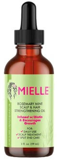 Mielle Organics Rosemary Mint Scalp & Hair Strengthening Oil, Infused w/Biotin and Encourages Growth, 2 Ounces