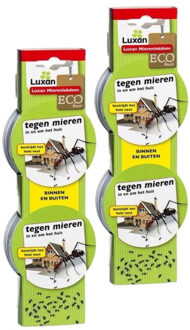 Mierenlokdoosjes - 6x stuks - 7,5 x 7,5 x 2,5 cm- ongedierte bestrijding - tegen mieren - lokstof