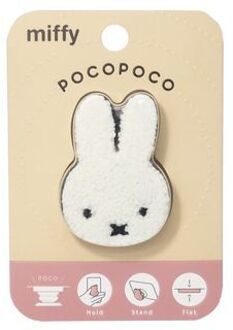 Miffy Die Cut Chenille POCOPOCO Phone Stand (White) One Size As Figure Shown