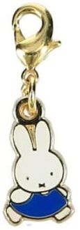 Miffy Mini Bag Charm / Keyring (Blue Dress) H15×W10×D1mm