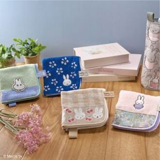 Miffy Multi-purpose Towel Pouch Flowers & Pink (W115×H230×D15mm)