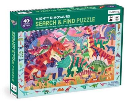 Mighty Dinosaur 64 Piece Search & Find Puzzle -  Mudpuppy (ISBN: 9780735383975)