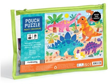 Mighty Dinosaurs 12 Piece Pouch Puzzle - Mudpuppy