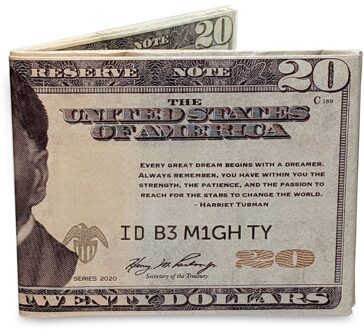 Mighty Wallet Tubman $20 Bill