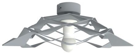 Migra Plafondlamp, 1x E27, Metaal, Grijs, D.40cm