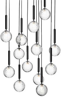 Miira 13 Hanglamp - Grijs - Transparant