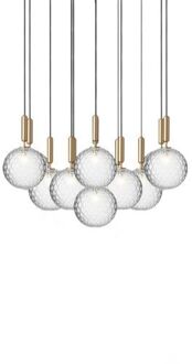 Miira 13 Large Hanglamp - Messing - Wit