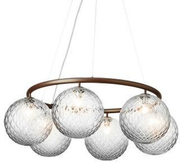 Miira 6 Circular Hanglamp - Brons - Helder