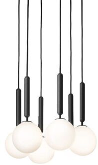 Miira 6 Hanglamp - Grijs - Wit