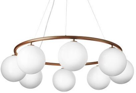 Miira 8 Circular Hanglamp - Brons - Opaal