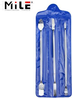 Mijl 3 Stuks Dual Einde Metalen Spudger Set Opening Demontage Staven Repareren Gereedschap Kit Voor Iphone Ipad Ipod Laptop Tablet pc