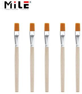 Mijl 5 Pcs Reparatie Schoon Gereedschap Zachte Stof Borstel Met Houten Handvat Voor Mobiele Telefoon Tablet Laptop Pc