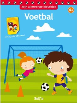 Mijn Allereerste Kleurblok Voetbal Met Stickers