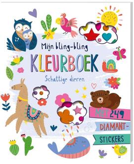 Mijn Bling-Bling Kleurboek - Schattige Dieren - Interstat