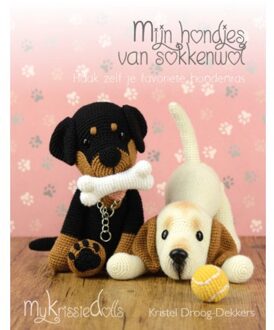 Mijn hondjes van sokkenwol - Boek Kristel Droog-Dekkers (9082912708)
