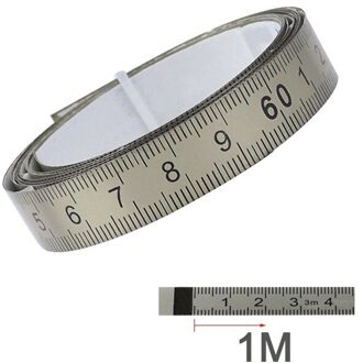 Mijter Track Meetlint Zelfklevende Metric Rvs Schaal Heerser 1M-6M Voor T-Track router Tafel Zag Houtbewerking Tool 1M A
