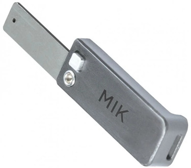 MIK-stick 70678 inklapbaar 11 x 2 cm RVS grijs