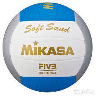 Mikasa VXS-02B Soft Sand Volleybal - wit/blauw - maat 5