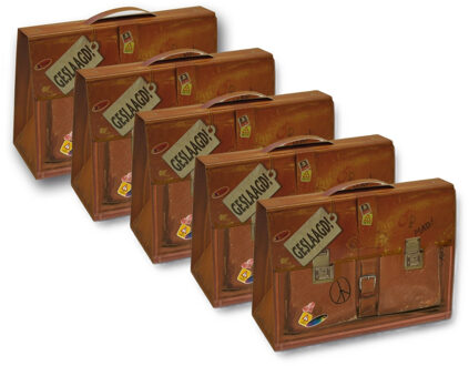 Miko cadeauverpakking schooltas - 5x - 6 x 19 x 14 cm - karton - kadodoos - geslaagd cadeau