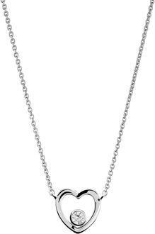 'Mila' Dames 925 Sterling Zilver Set: Ketting + Oorbellen - Zilver SET-7484
