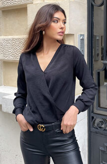 Mila Marant Lace Blouse Zwart