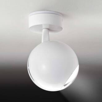 Milan Bo-La wandspot, ronde houder, wit