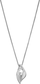 'Milan' Dames 925 Sterling Zilver Ketting met Hanger - Zilver ZH-7519
