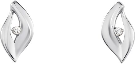 'Milan' Dames 925 Sterling Zilveren Stud Oorbellen - Zilver ZO-7519